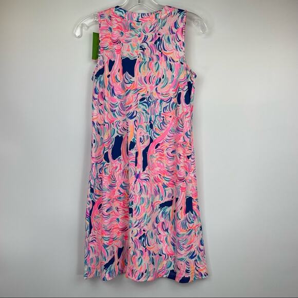 Lily Pulitzer Amina Pelican Pink Head in the Sand dress size XXS pima cotton - Picture 5 of 14